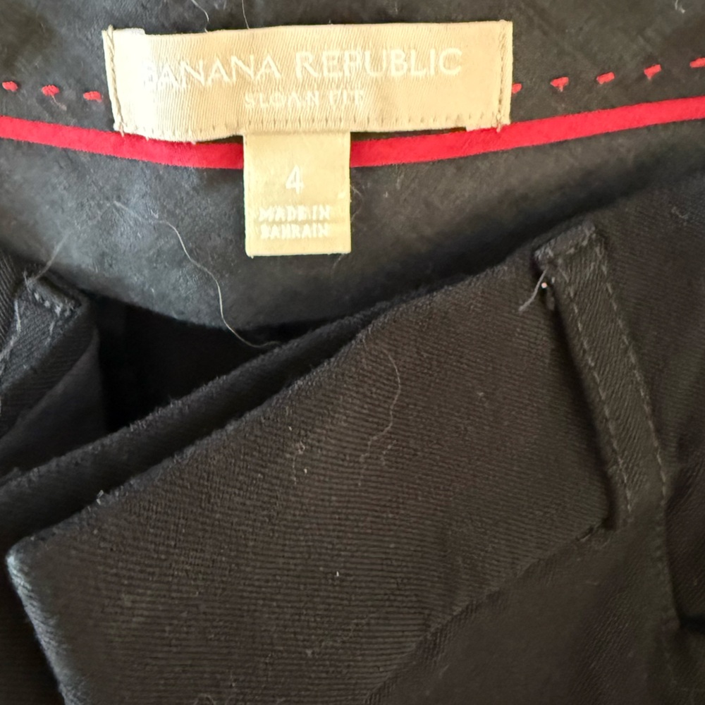 Banana Republic Black Sloan Fit Pants